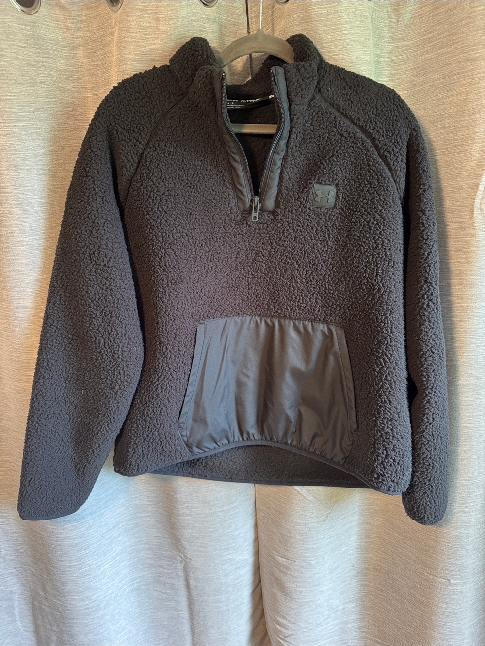 Under Armour Black Sherpa Half-Zip Fleece Pullover